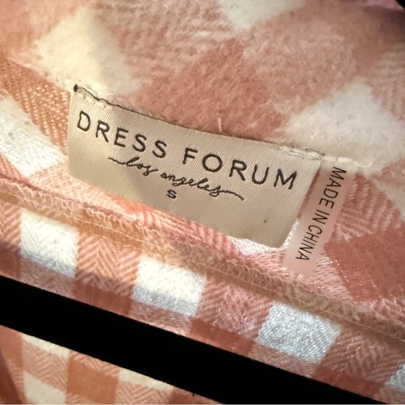 VICI Dress Forum Light Pink Plaid Button-Up Shirt - Picture 8 of 8